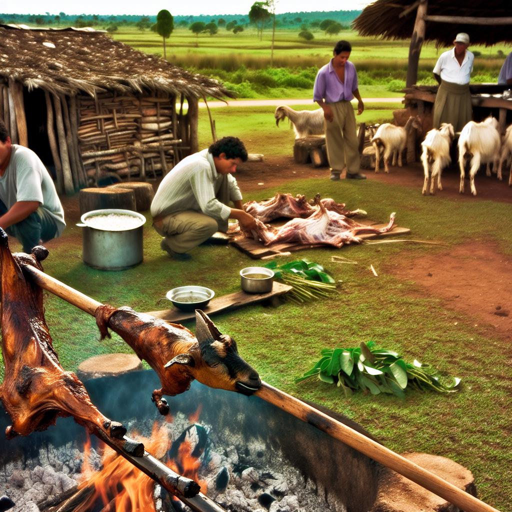 The origins of cabrito asado (roast goat kid).