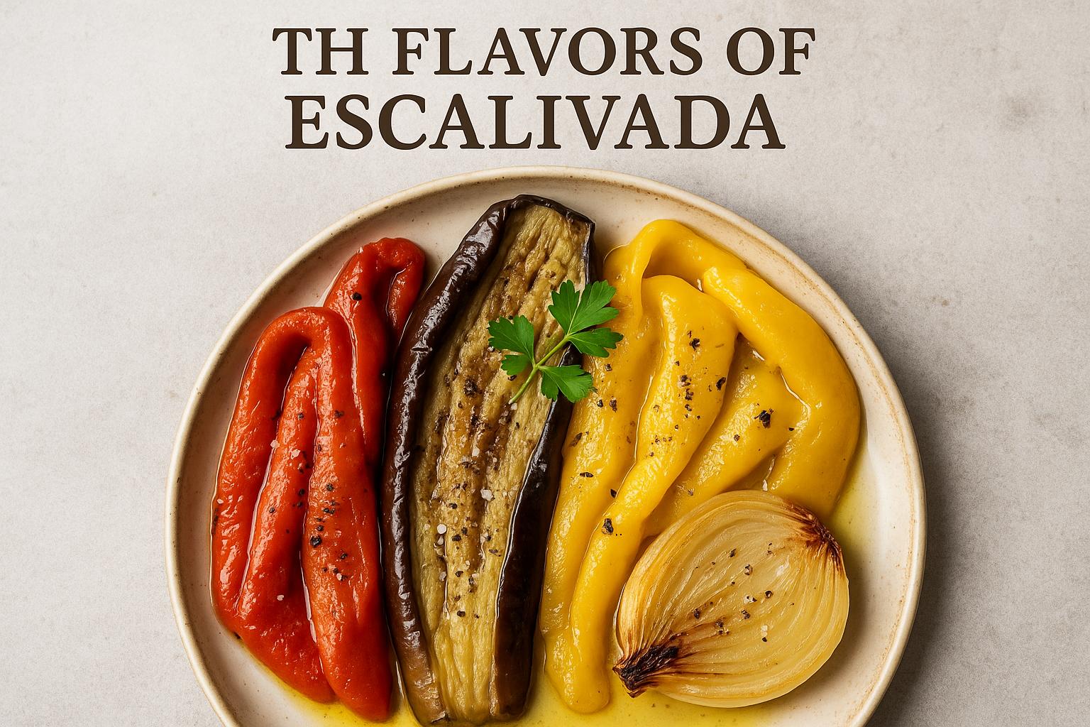 The flavors of escalivada (roasted vegetables).