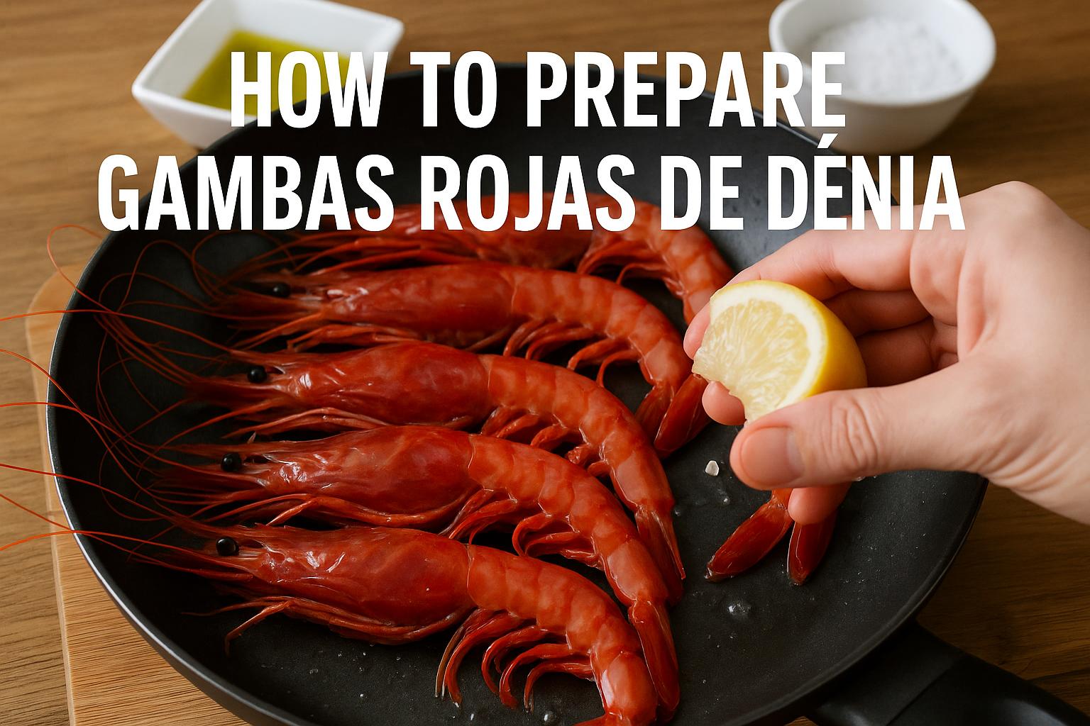 How to prepare gambas rojas de Denia (red prawns).